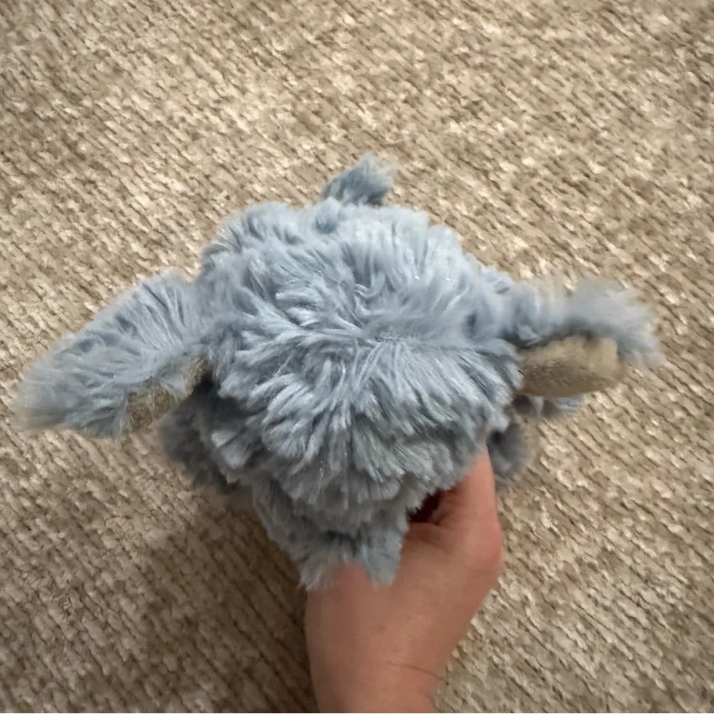 Nat & Jules Pascal Plush Elephant Gray Blue Stuffed Animal‎ Soft Cuddly Floppy